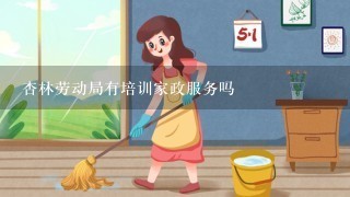 杏林劳动局有培训家政服务吗