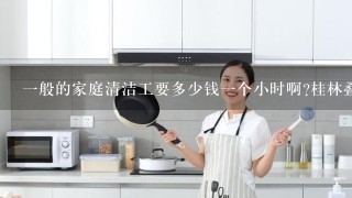 一般的家庭清洁工要多少钱一个小时啊?桂林叠彩区有清洁工吗？有家庭清洁工吗？